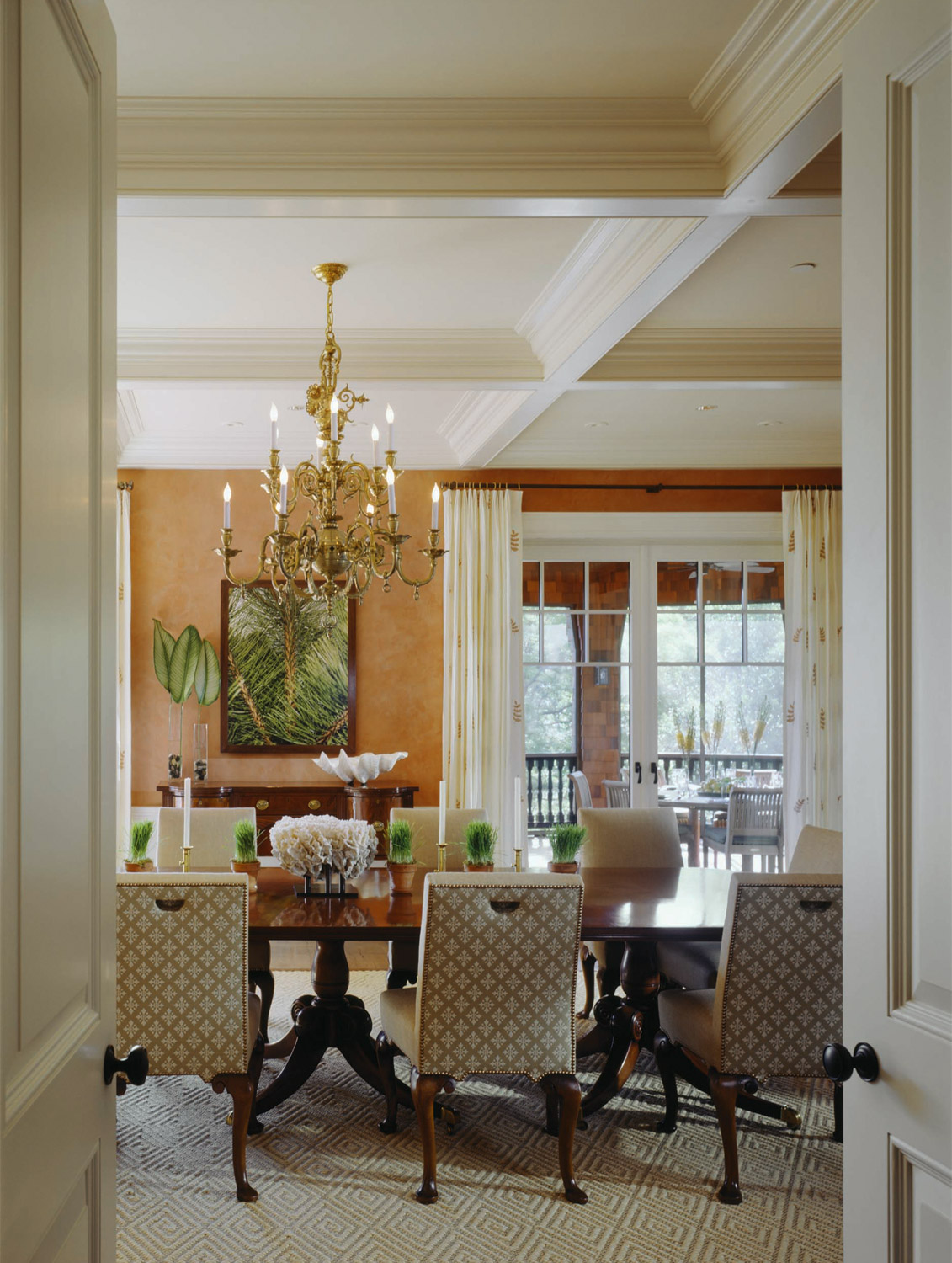 An example of Ellie Cullman's work.  Elegant and sophisticated.  Wonderful if you are looking for a formal dining room.