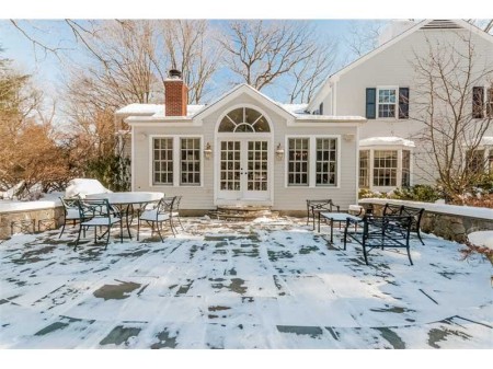 Its tough with the snow, but this is a fablous terrace directly off the kitchen and Great Room.  It offers super entertaining options!