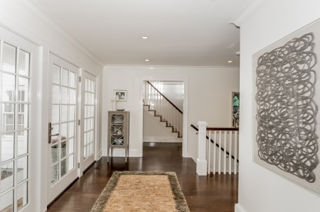 Back entrance or sometimes know as "the mudroom".  Gorgeous. And,  where you will notice one of the best paint jobs you have ever seen!