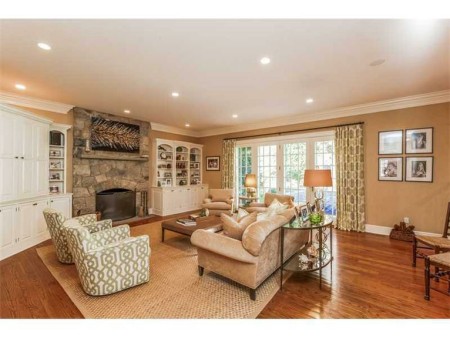 And, make no mistake, this family room off the kitchen is where everyone will wind up at the end of the day.  Very comfortable.