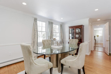 This room would make a lovely library, or smaller sitting room with a television.