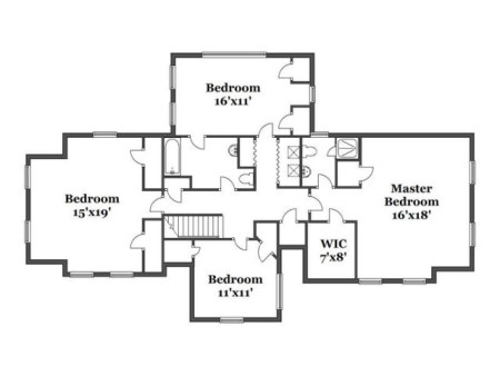 Expansion possibilites for the master and master bath could be considered.