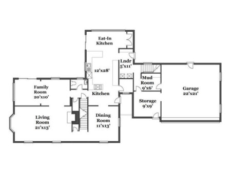 The floor plan