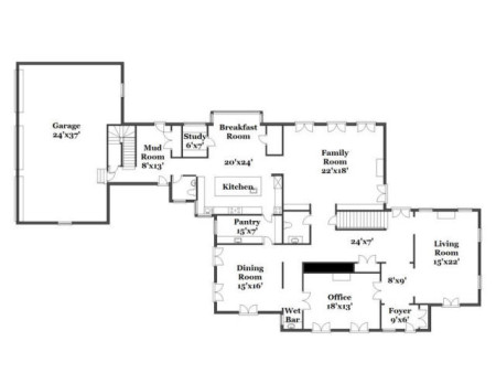 The floor plan