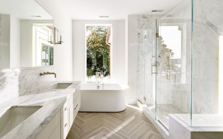 Actually, you will probably want to soak in the tub and enjoy the views!