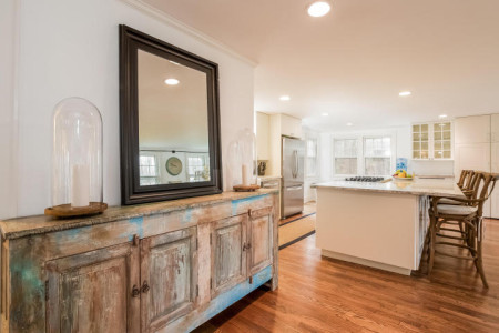 They opened up the wall to the old dining room and it makes SUCH A DIFFERENCE!