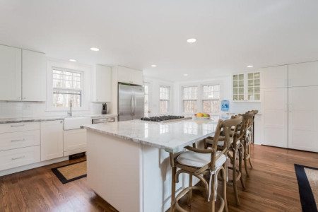 Clean white kitchen - what everyone wants.